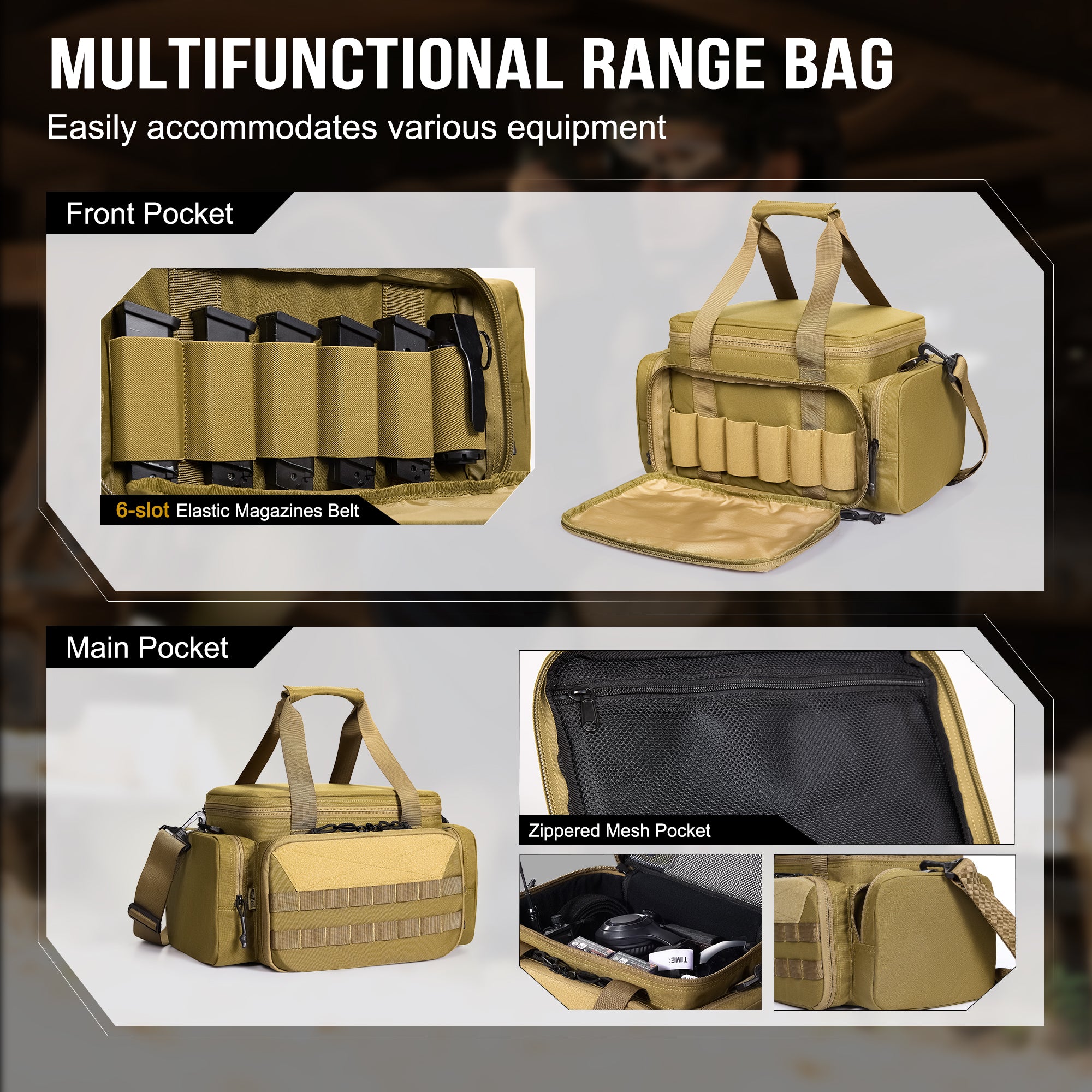 Tactical Shoulder Bag 01B 丨 Multi-Functional & High Capacity
